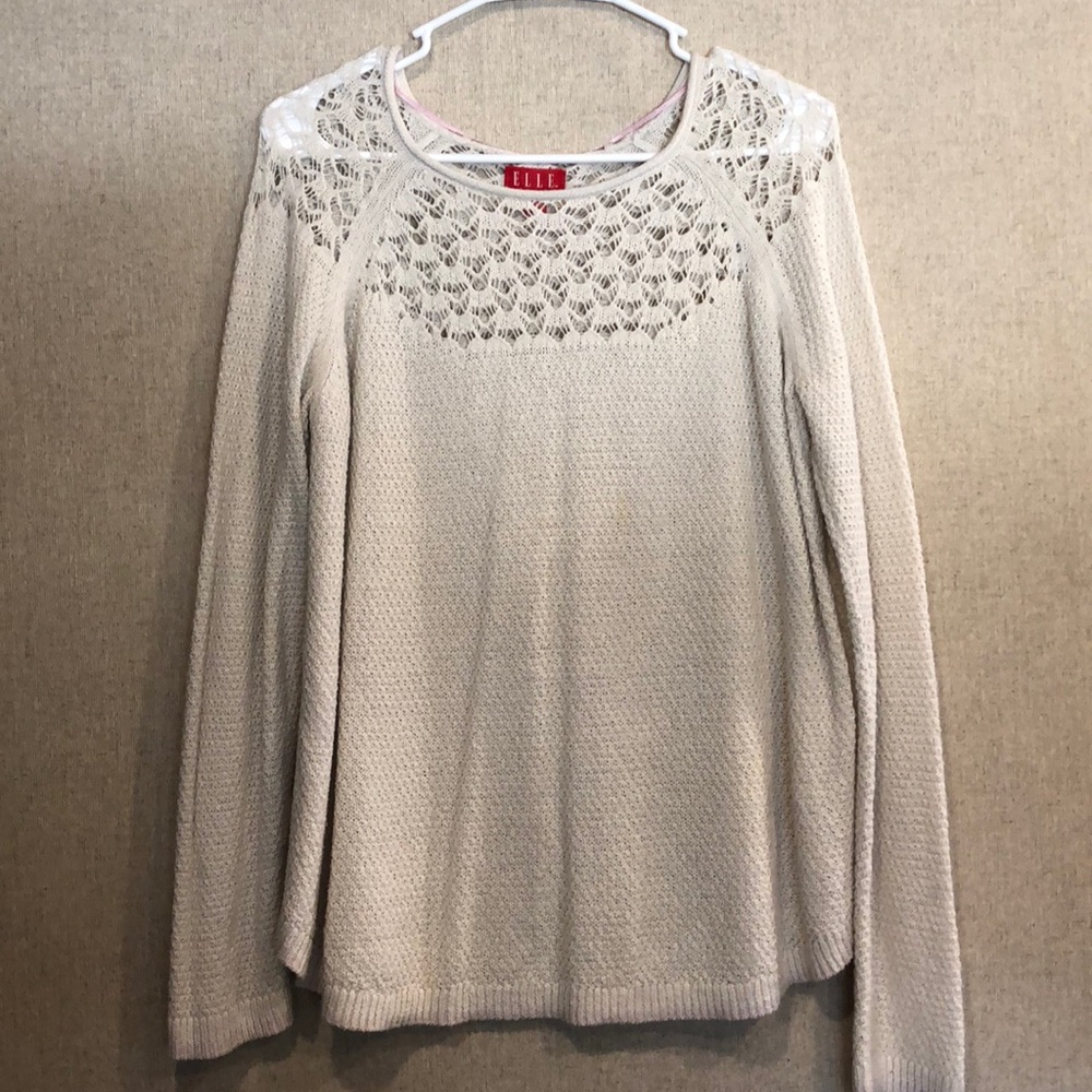 Beige knit sweater